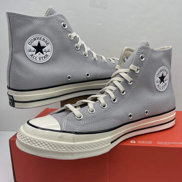 Converse Men’s A08615F CHUCK 70 HI
GREY AREA/EGRET Classic High-Tops Sneakers - Picture 9 of 16